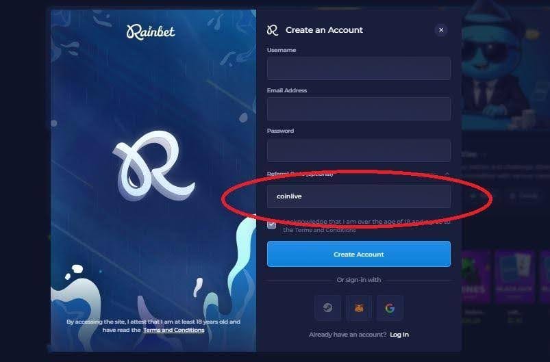 Gambling review site - Rain Bet